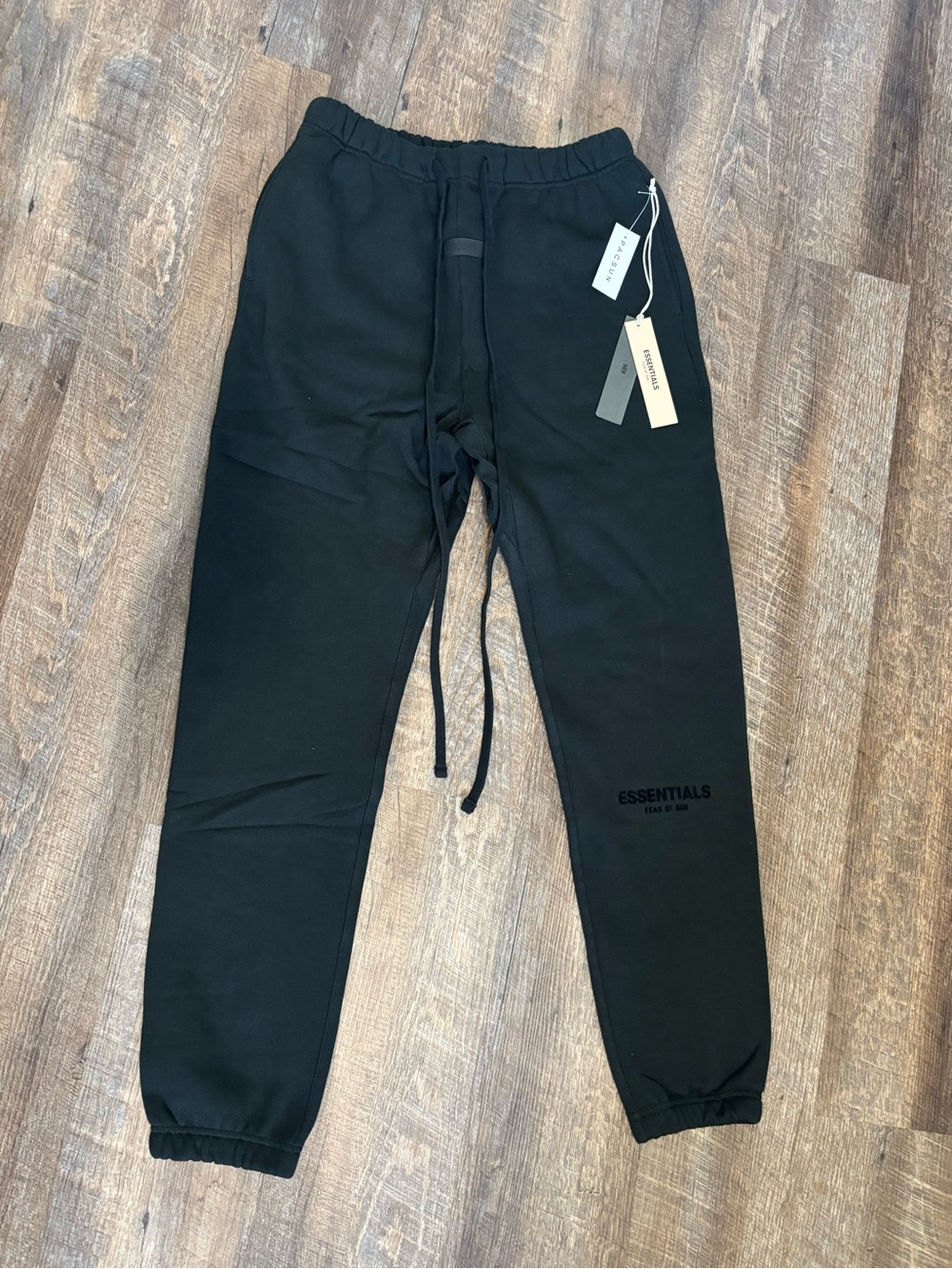 ESSENTIALS Black Men’s Logo Sweatpants